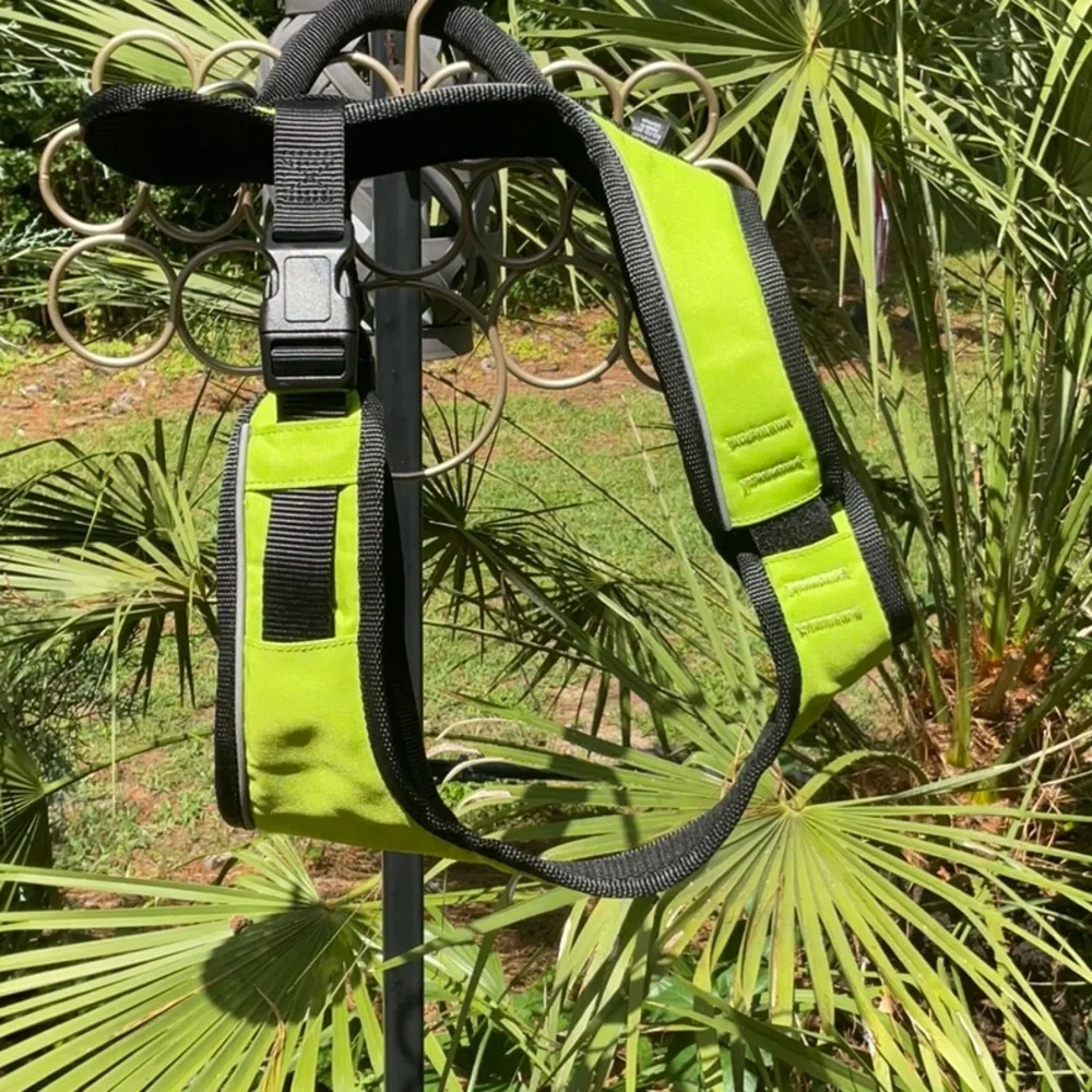 PetSafe EasySport Adjustable Dog Harness w/Control Handle Reflective•Green SizeM